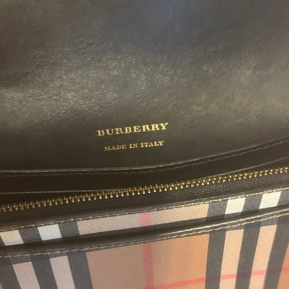Burberry Brown and Black Plaid Crossbody Bag - Picture 3 of 8